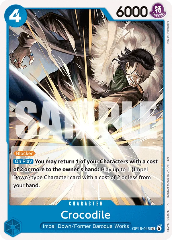 Crocodile (OP16-045) - The Time of Battle (Uncommon) [OP16-045] English / Near Mint / Normal