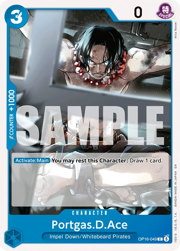 Portgas.D.Ace (OP16-049) - The Time of Battle (Common) [OP16-049] English / Near Mint / Normal