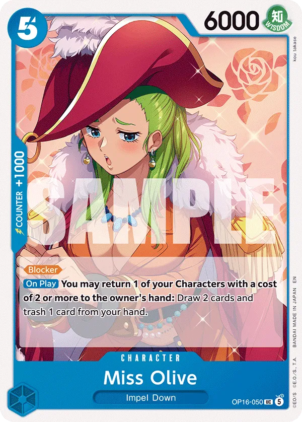 Miss Olive (OP16-050) - The Time of Battle (Uncommon) [OP16-050] English / Near Mint / Normal