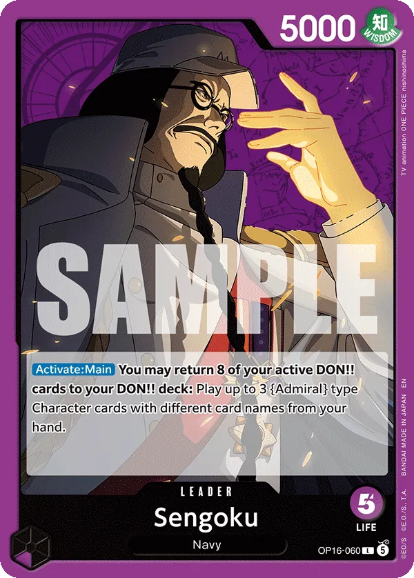 Sengoku (OP16-060) (V.1) - The Time of Battle (Leader) [OP16-060] English / Near Mint / Normal