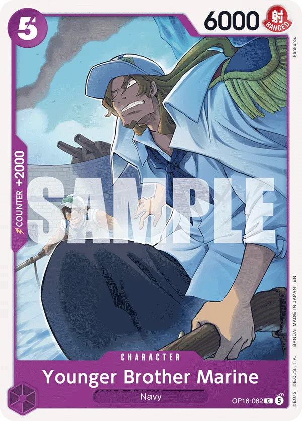 Younger Brother Marine (OP16-062) - The Time of Battle (Common) [OP16-062] English / Near Mint / Normal