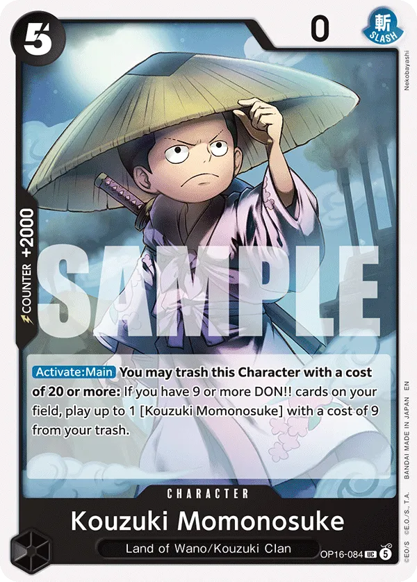 Kouzuki Momonosuke (OP16-084) - The Time of Battle (Uncommon) [OP16-084] English / Near Mint / Normal