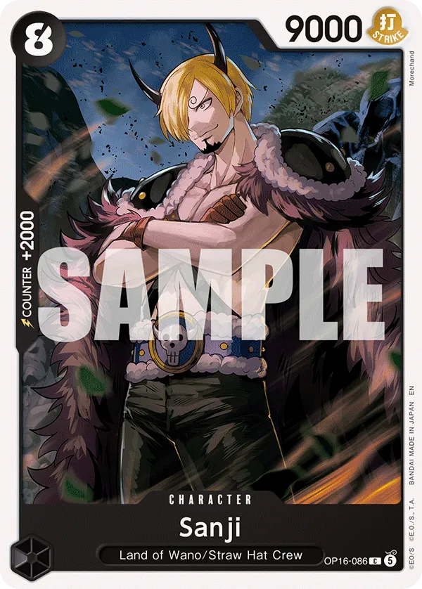 Sanji (OP16-086) - The Time of Battle (Common) [OP16-086] English / Near Mint / Normal