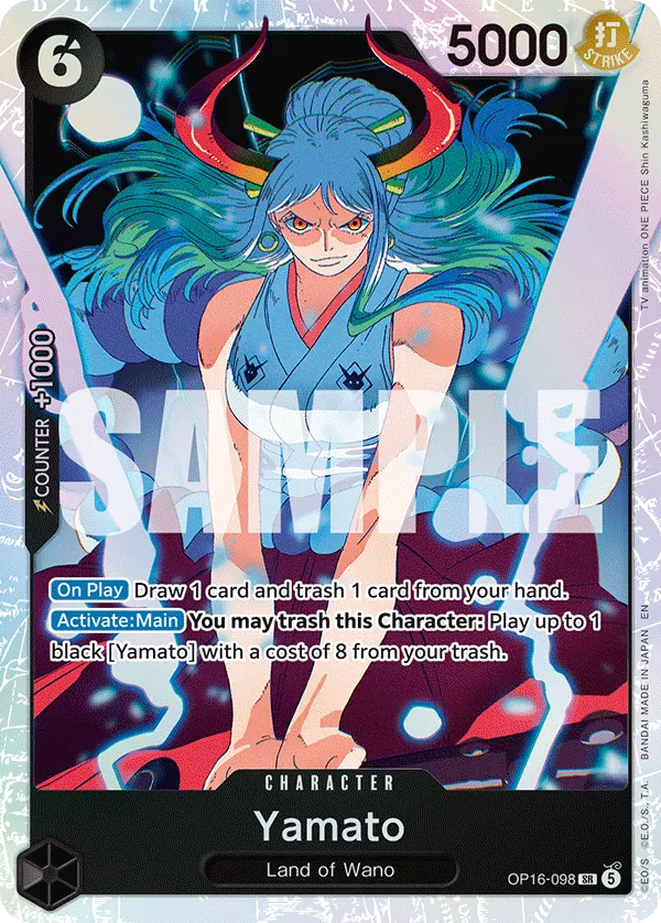 Yamato (OP16-098) (V.1) - The Time of Battle (Super Rare) [OP16-098] English / Near Mint / Normal