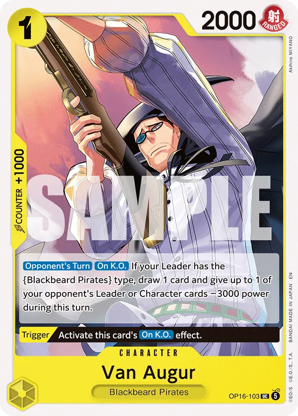 Van Augur (OP16-103) - The Time of Battle (Uncommon) [OP16-103] English / Near Mint / Normal