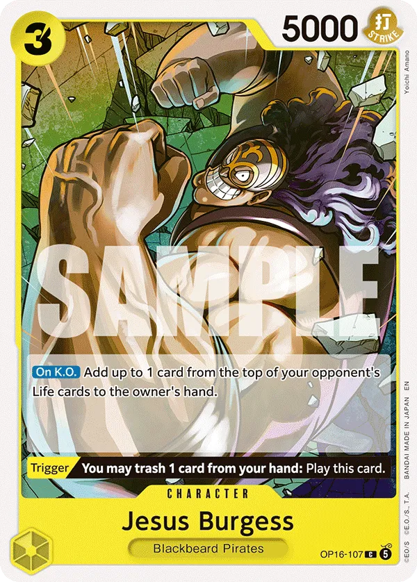 Jesus Burgess (OP16-107) - The Time of Battle (Common) [OP16-107] English / Near Mint / Normal