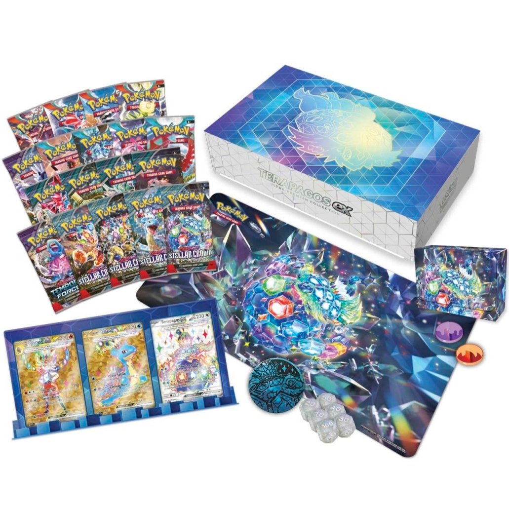 Pokémon TCG: Terapagos ex Ultra Premium Collection Kortspil