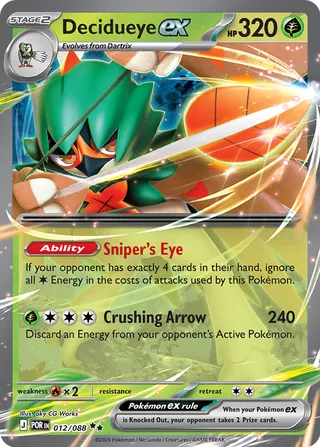 Decidueye ex - Perfect Order (Double Rare) [POR-012] English / Near Mint / Normal