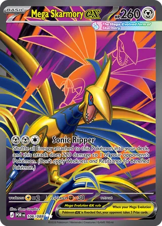 Mega Skarmory ex - Perfect Order (Ultra Rare) [POR-106] English / Near Mint / Normal