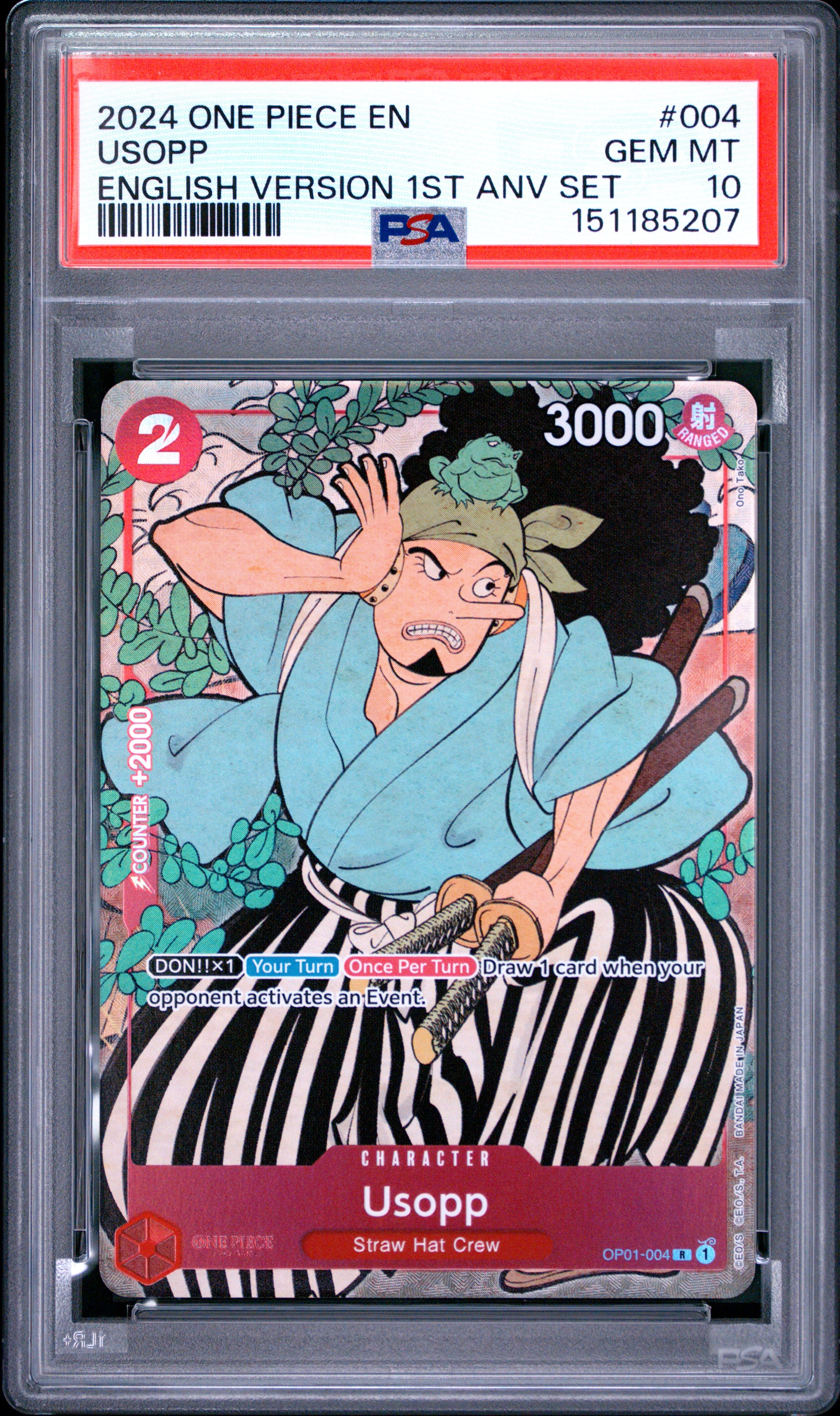 Usopp #004 - 1st Anniversary Set - Promo - PSA 10