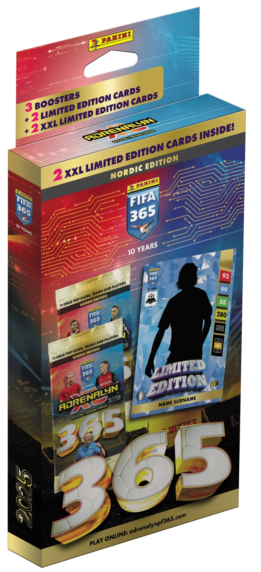 Panini Adrenalyn XL FIFA 365 2025 Nordic Edition XXL Maxi Blister Kortspil