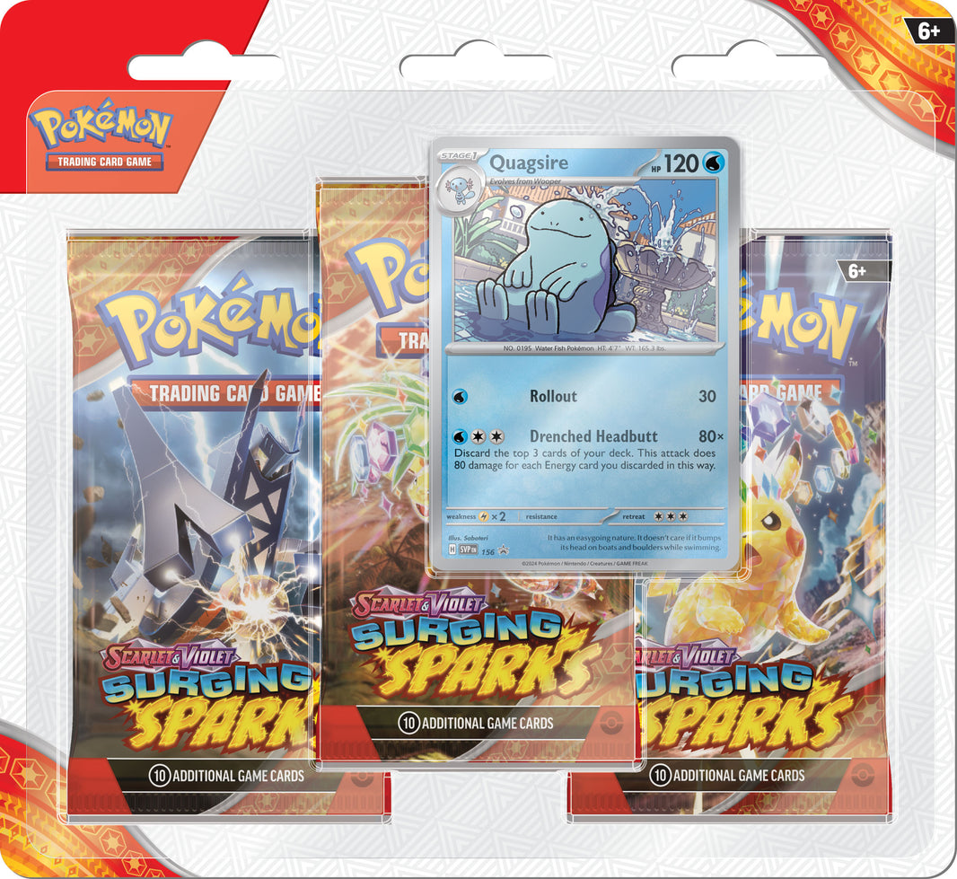 Pokémon TCG: Scarlet & Violet: Surging Sparks 3-Pack Blister Pack