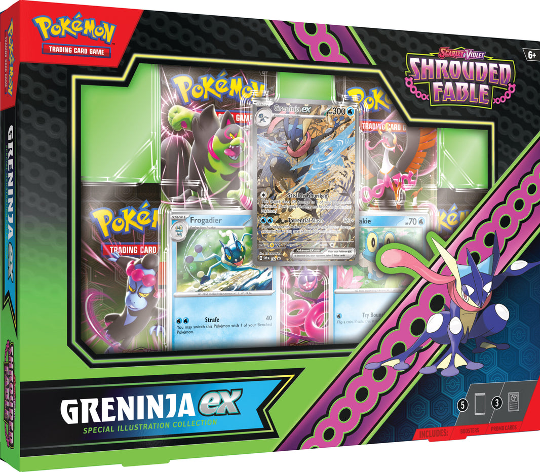 Pokémon TCG Scarlet & Violet Shrouded Fable Greninja ex Special Illustration Collection Kortspil