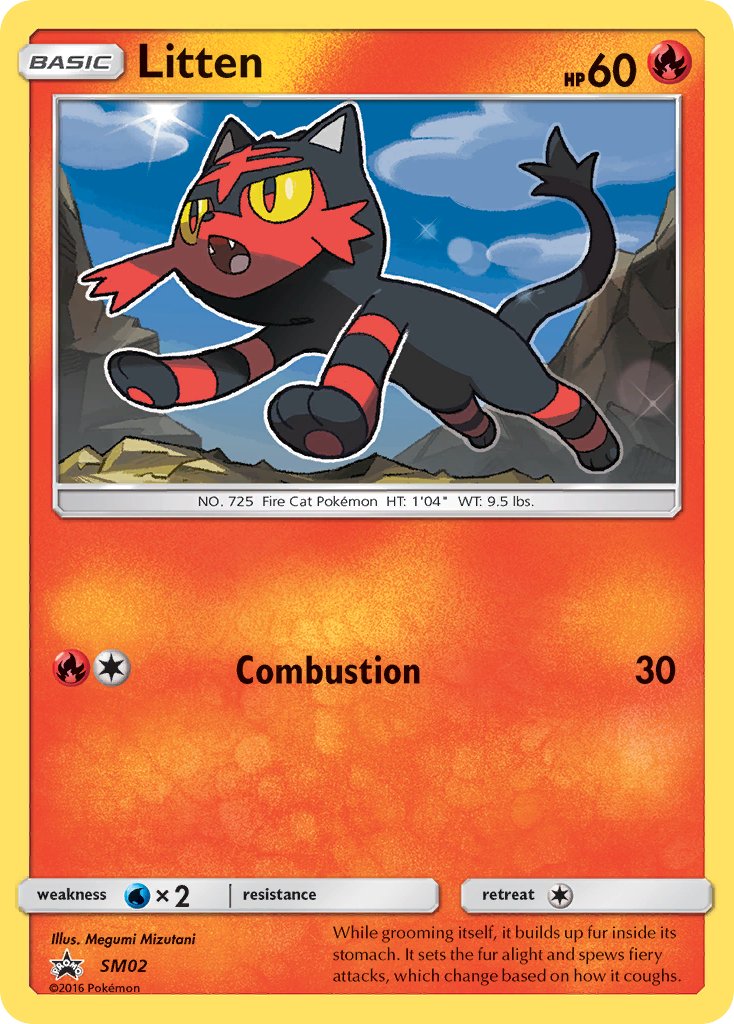 Litten - SM Black Star Promos (Promo) [SM-02] English / Near Mint / Normal