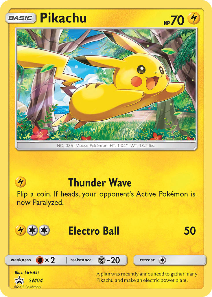 Pikachu - SM Black Star Promos (Promo) [SM-04] English / Near Mint / Normal