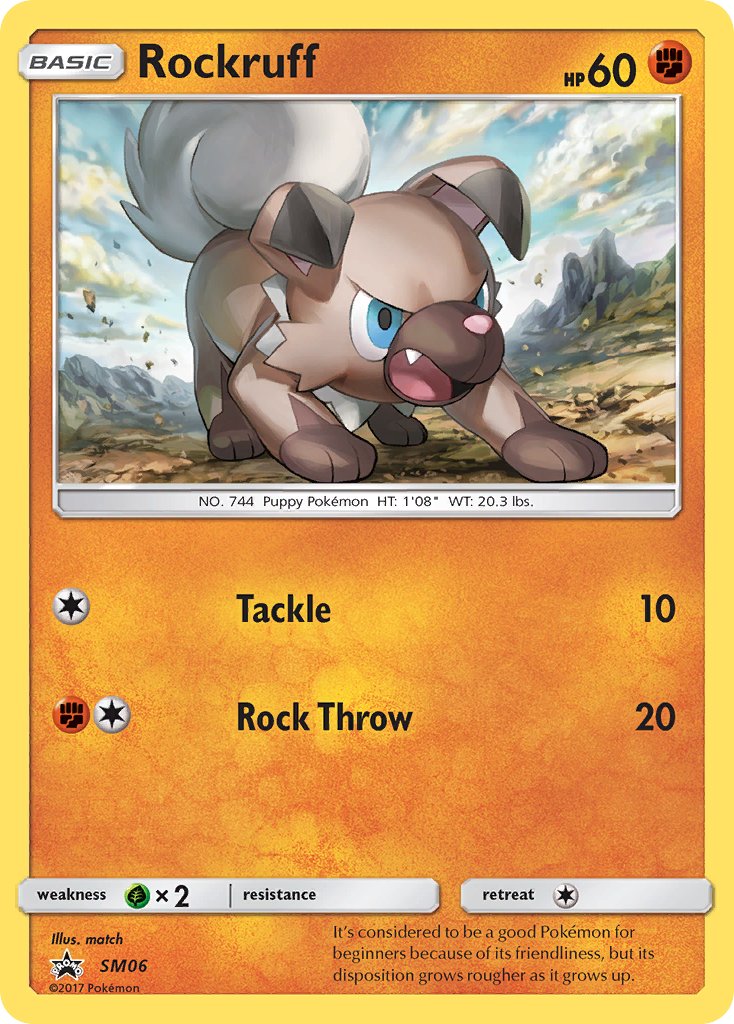 Rockruff - SM Black Star Promos (Promo) [SM-06] English / Near Mint / Normal