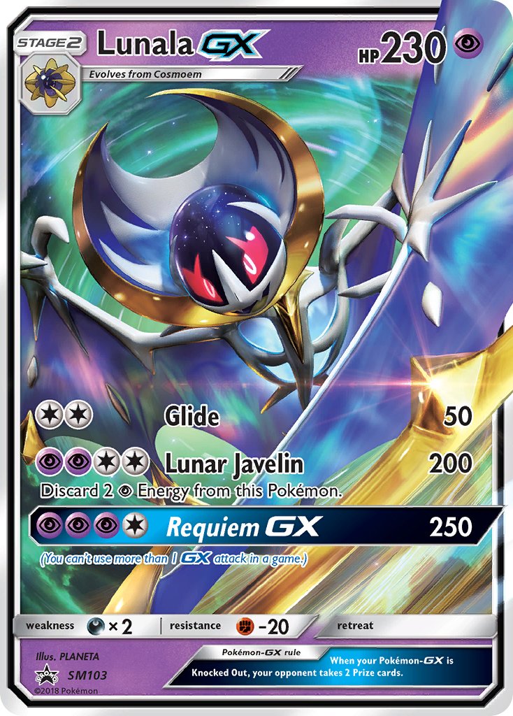 Lunala GX - SM Black Star Promos (Promo) [SM-103] English / Near Mint / Normal