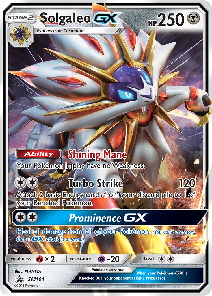 Solgaleo GX - SM Black Star Promos (Promo) [SM-104] English / Near Mint / Normal