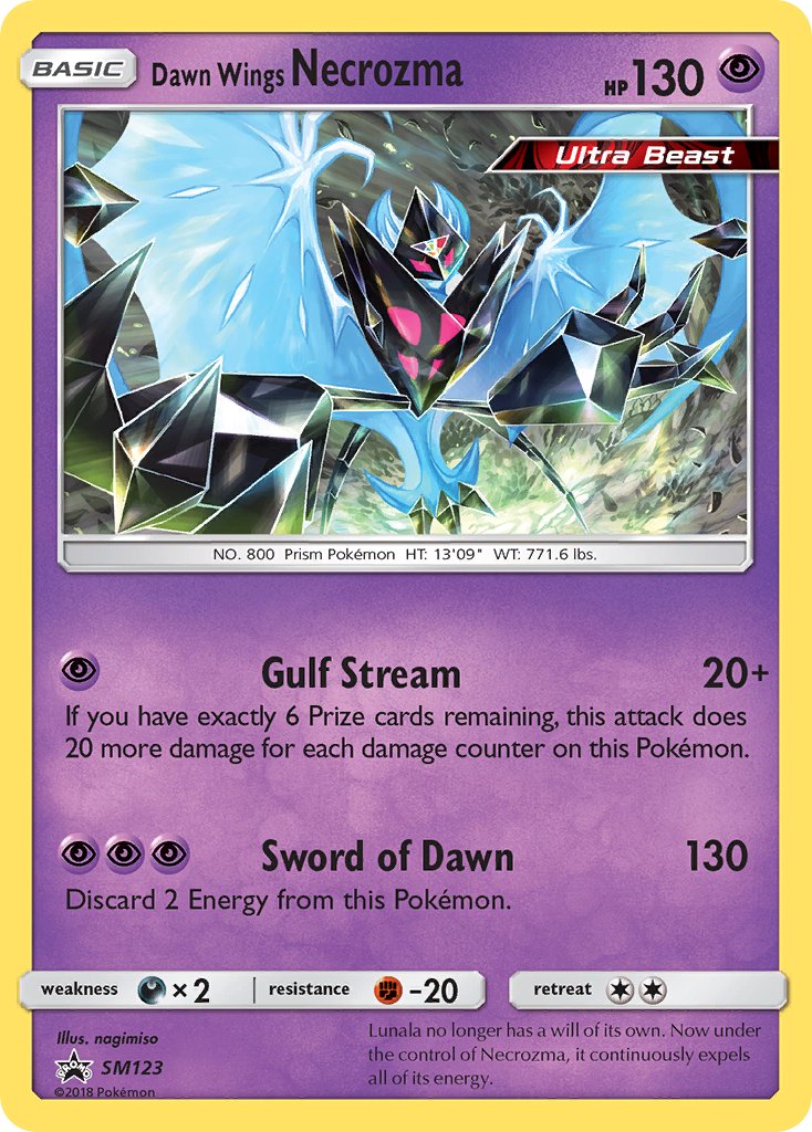 Dawn Wings Necrozma - SM Black Star Promos (Promo) [SM-123] English / Near Mint / Normal