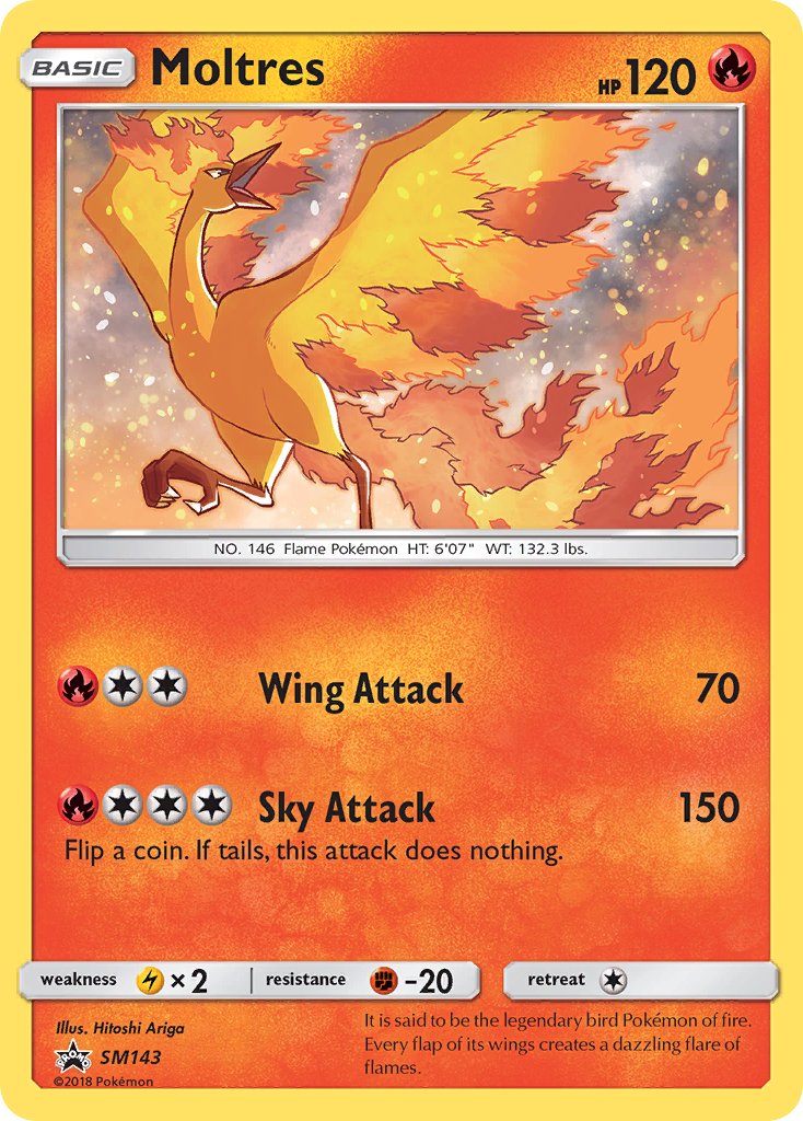 Moltres - SM Black Star Promos (Promo) [SM-143] English / Near Mint / Normal