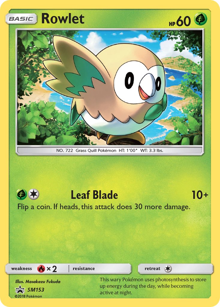 Rowlet - SM Black Star Promos (Promo) [SM-153] English / Near Mint / Normal