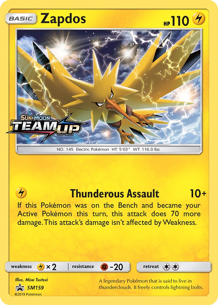 Zapdos - SM Black Star Promos (Promo) [SM-159] English / Near Mint / Normal