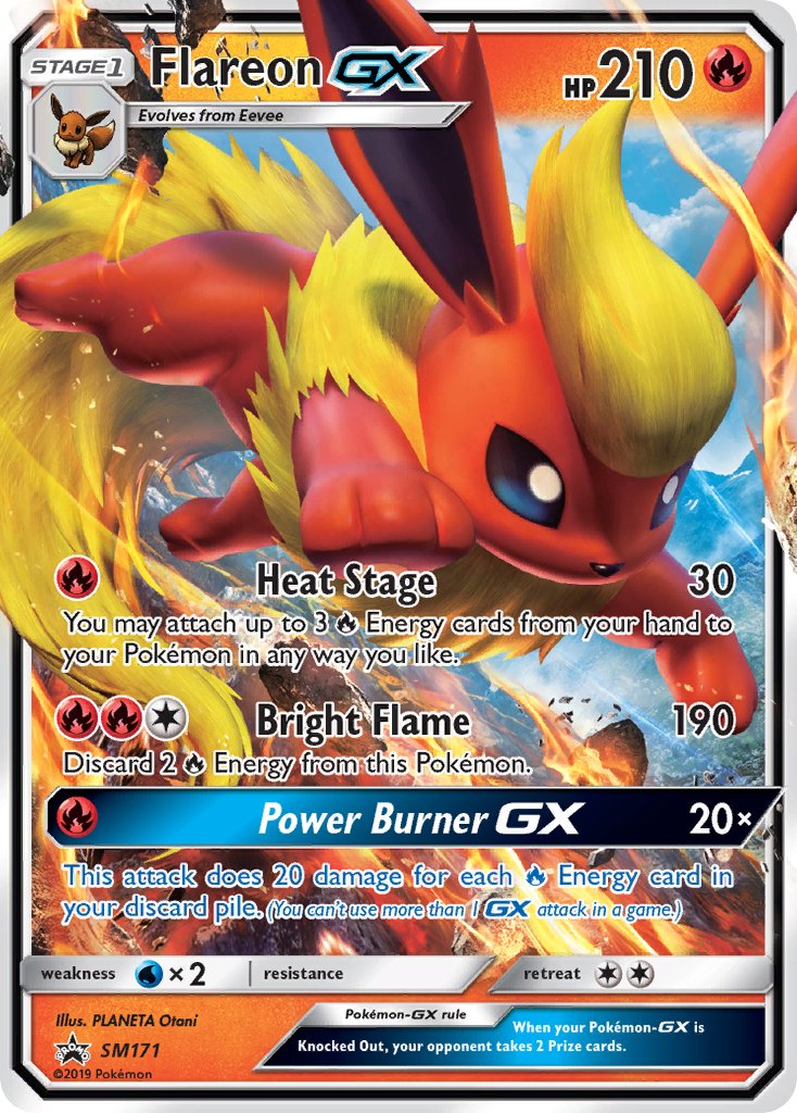 Flareon GX - SM Black Star Promos (Promo) [SM-171] English / Excellent / Normal