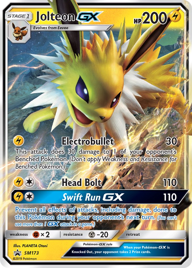 Jolteon GX - SM Black Star Promos (Promo) [SM-173] English / Near Mint / Normal