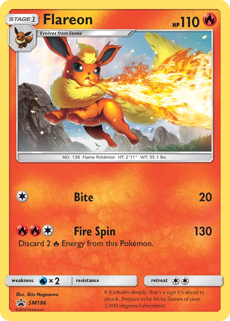 Flareon - SM Black Star Promos (Promo) [SM-186] English / Near Mint / Normal
