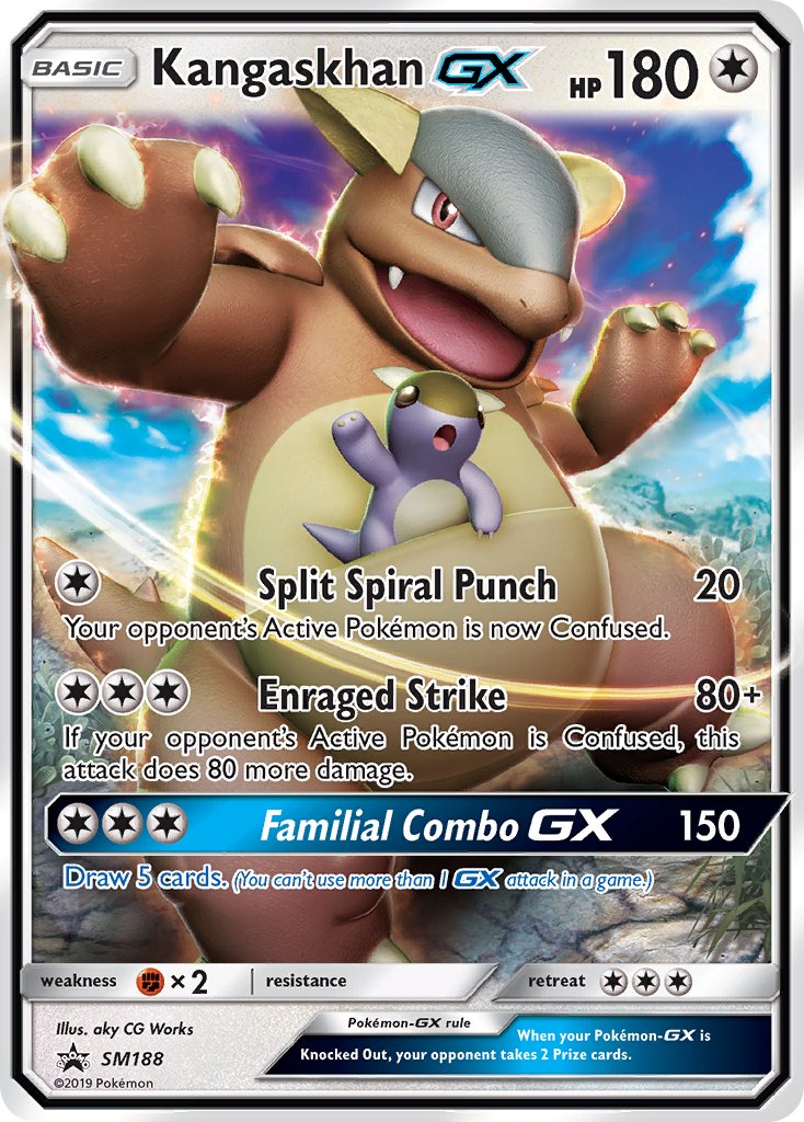 Kangaskhan GX - SM Black Star Promos (Promo) [SM-188] English / Near Mint / Normal