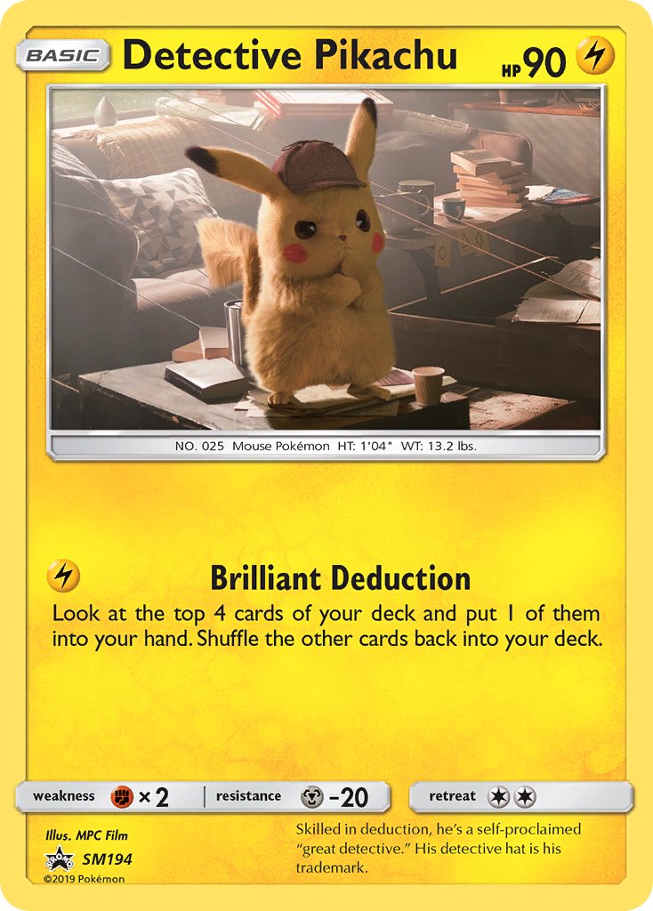Detective Pikachu - SM Black Star Promos (Promo) [SM-194] English / Near Mint / Normal