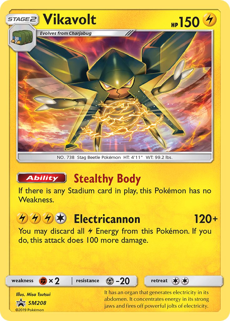Vikavolt - SM Black Star Promos (Promo) [SM-208] English / Near Mint / Normal