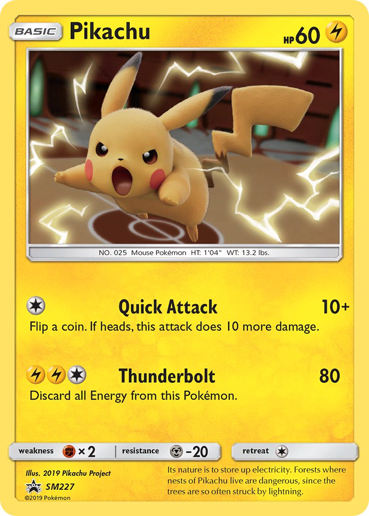 Pikachu - SM Black Star Promos (Promo) [SM-227] English / Near Mint / Normal