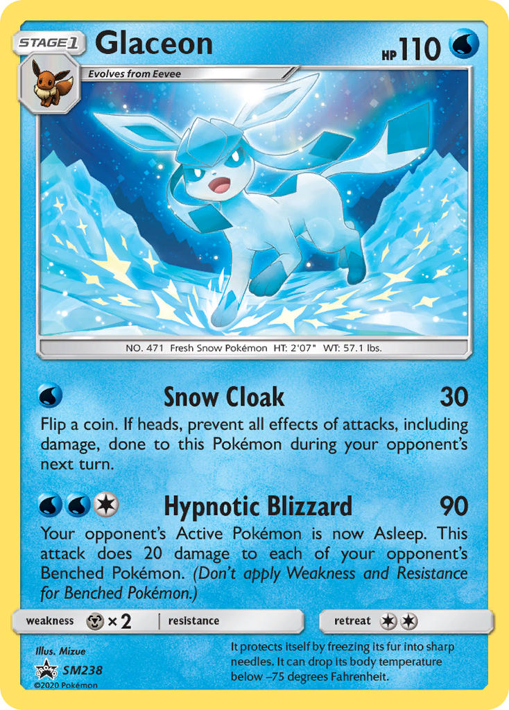 Glaceon - SM Black Star Promos (Promo) [SM-238] English / Near Mint / Normal