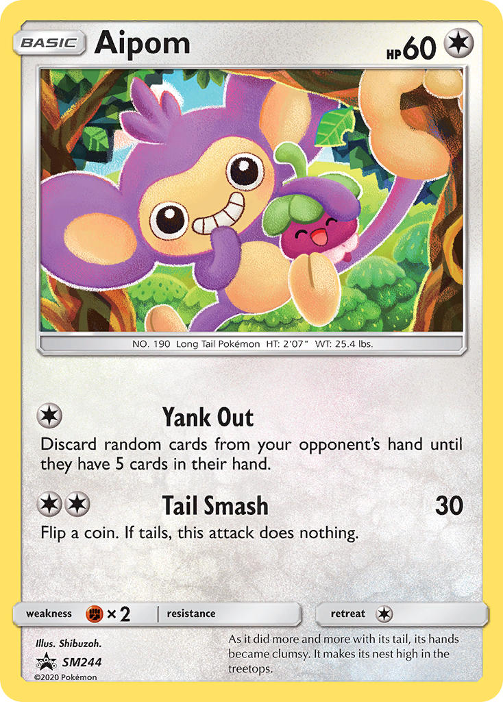 Aipom - SM Black Star Promos (Promo) [SM-244] English / Near Mint / Normal
