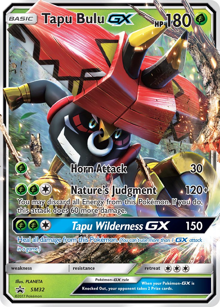 Tapu Bulu GX - SM Black Star Promos (Promo) [SM-32] English / Near Mint / Normal