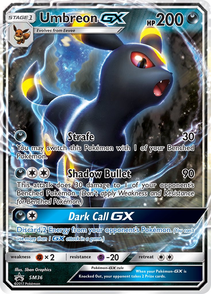 Umbreon GX - SM Black Star Promos (Promo) [SM-36] English / Near Mint / Normal