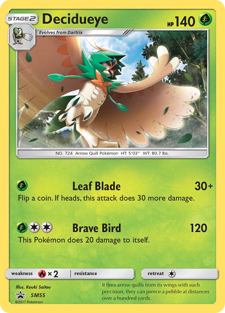 Decidueye - SM Black Star Promos (Promo) [SM-55] English / Near Mint / Normal