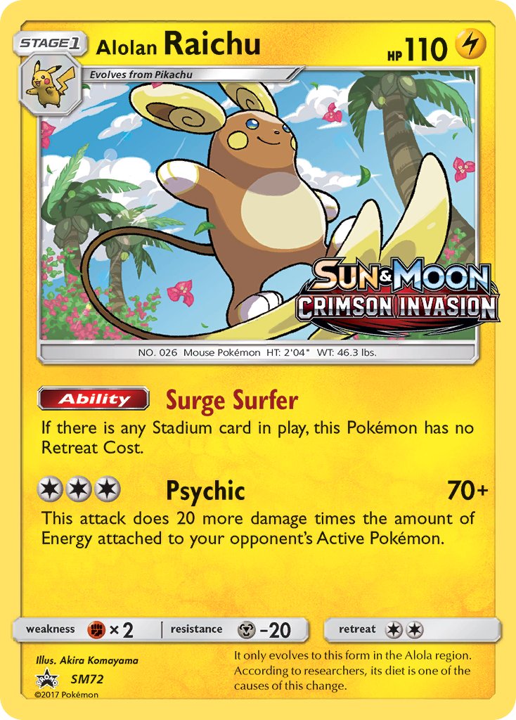 Alolan Raichu - SM Black Star Promos (Promo) [SM-72] English / Near Mint / Normal