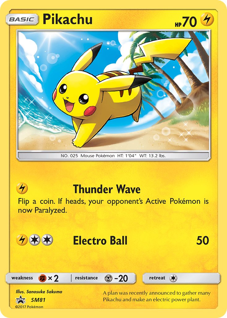 Pikachu - SM Black Star Promos (Promo) [SM-81] English / Near Mint / Normal