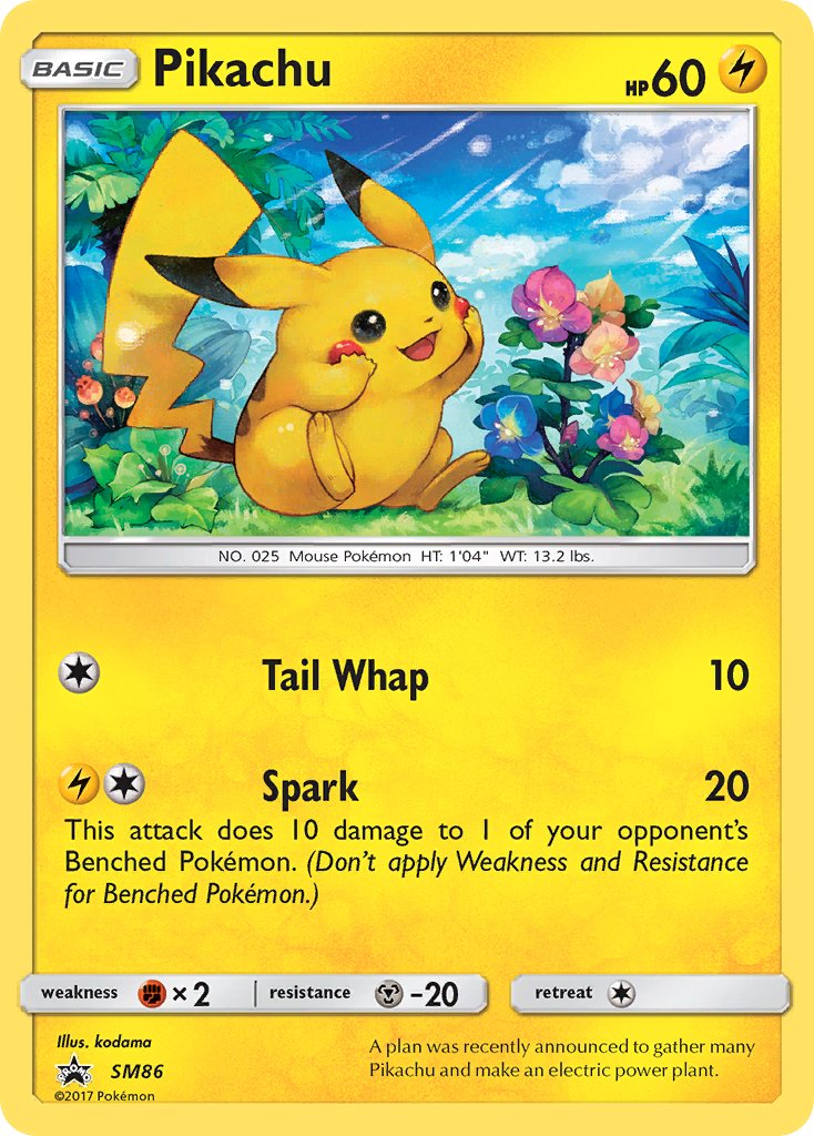 Pikachu - SM Black Star Promos (Promo) [SM-86] English / Near Mint / Normal