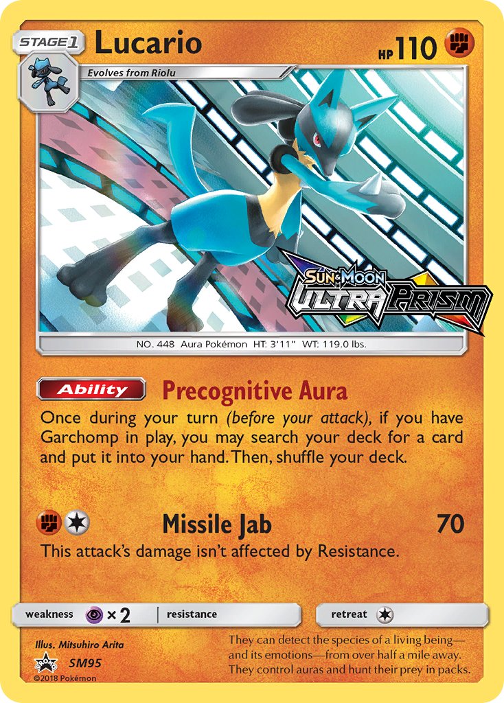 Lucario - SM Black Star Promos (Promo) [SM-95] English / Near Mint / Normal