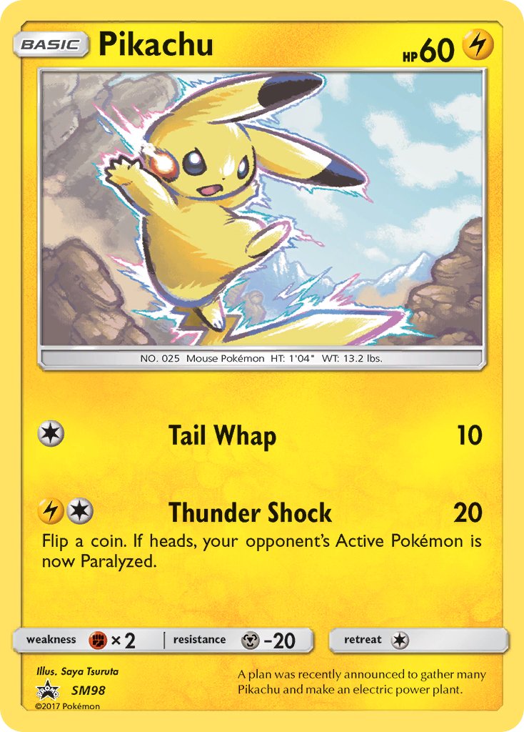 Pikachu - SM Black Star Promos (Promo) [SM-98] English / Near Mint / Normal