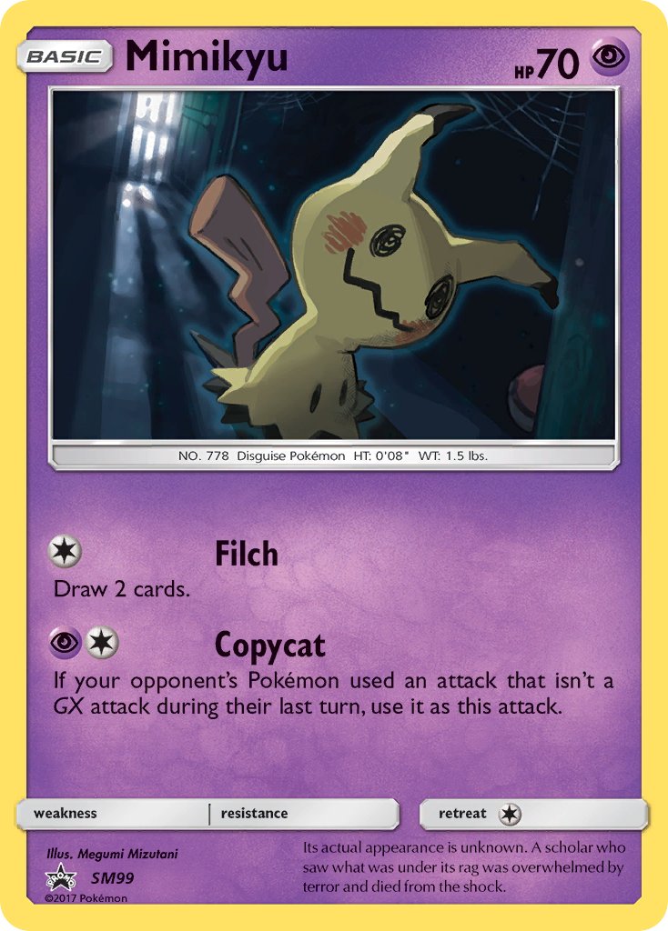 Mimikyu - SM Black Star Promos (Promo) [SM-99] English / Near Mint / Normal
