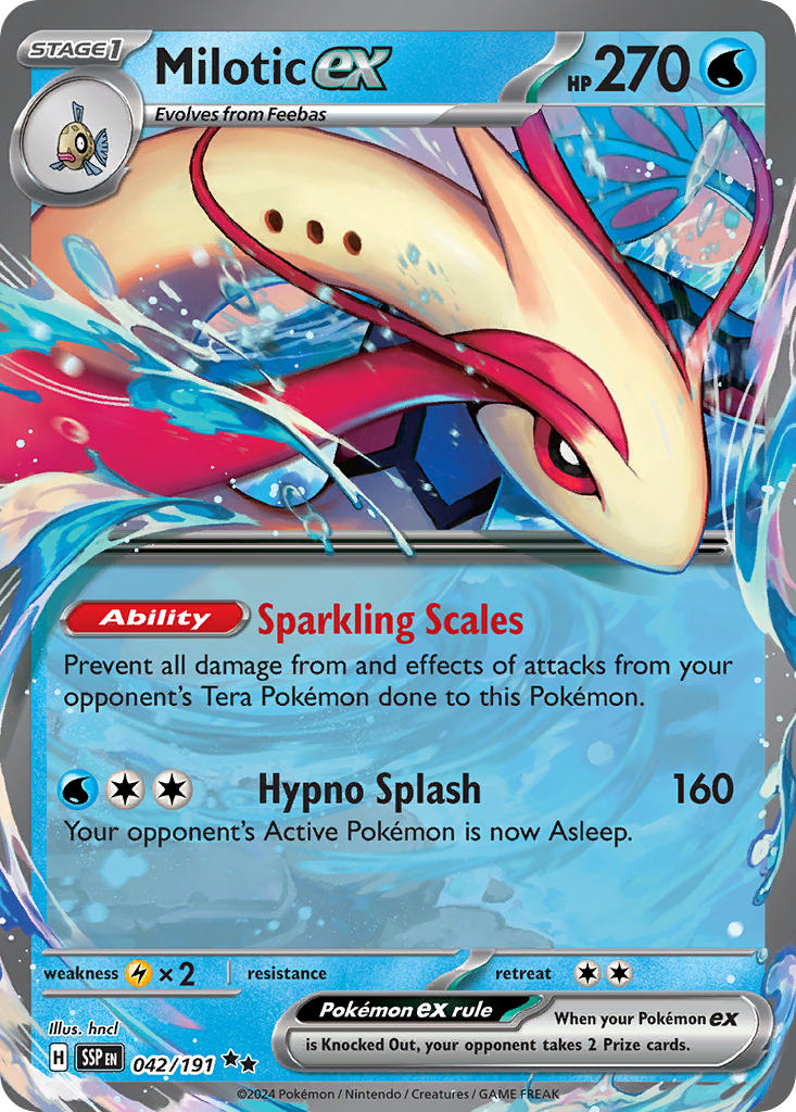 Milotic ex⁣ - Surging Sparks⁣ (Double Rare)⁣ [042] English / Near Mint / Normal