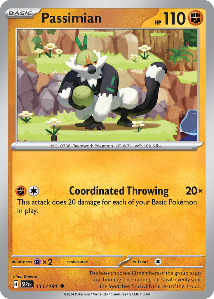 Passimian⁣ - Surging Sparks⁣ (Uncommon)⁣ [111] English / Near Mint / Reverse-Holo Normal