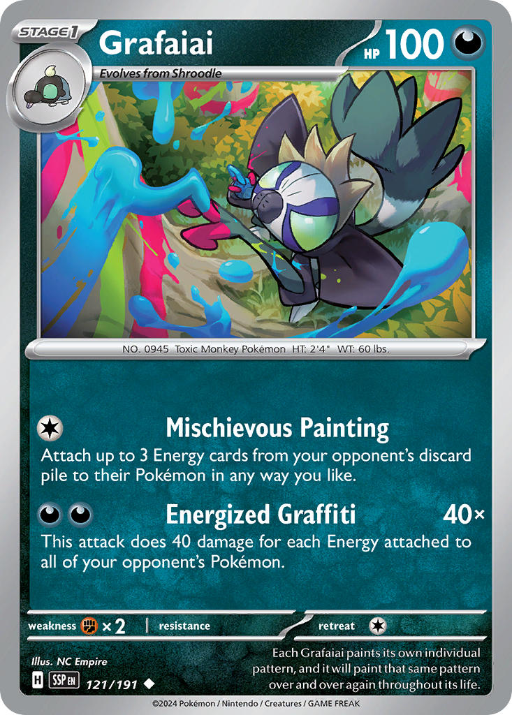 Grafaiai⁣ - Surging Sparks⁣ (Uncommon)⁣ [121] English / Near Mint / Normal