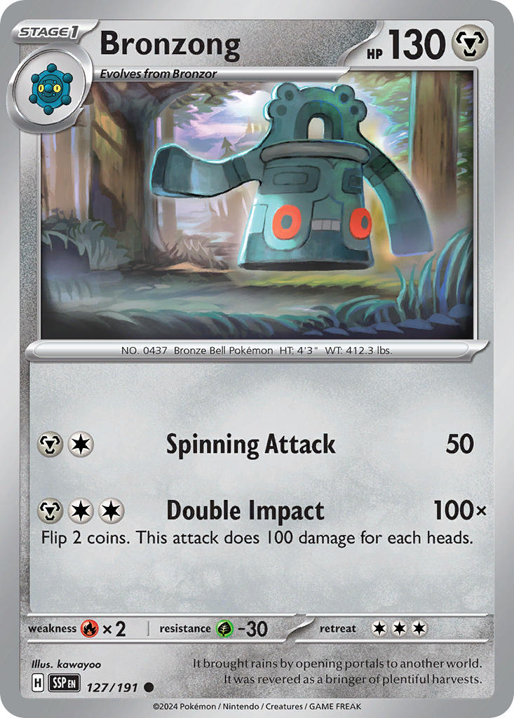 Bronzong⁣ - Surging Sparks⁣ (Common)⁣ [127] English / Near Mint / Reverse-Holo Normal