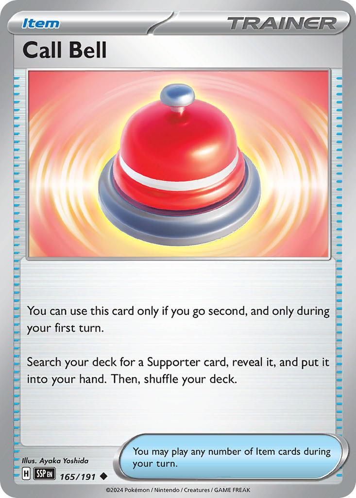 Call Bell⁣ - Surging Sparks⁣ (Uncommon)⁣ [165] English / Near Mint / Reverse-Holo Normal