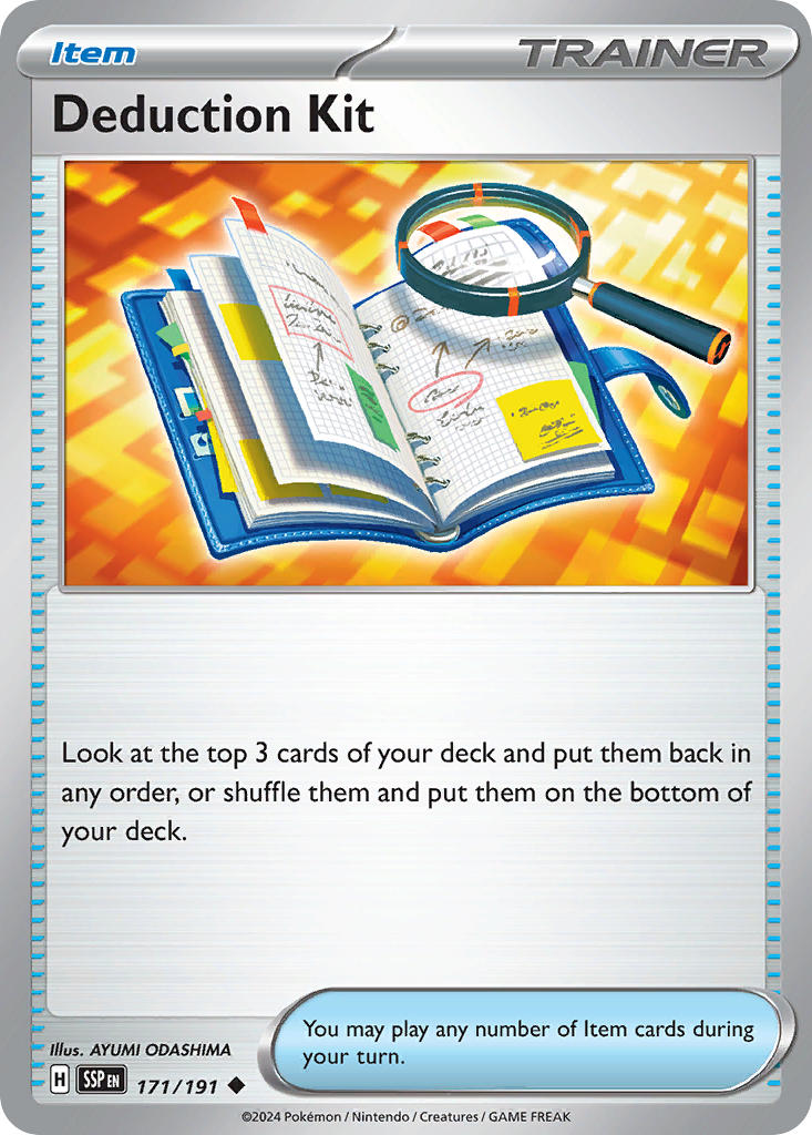 Deduction Kit⁣ - Surging Sparks⁣ (Uncommon)⁣ [171] English / Near Mint / Reverse-Holo Normal